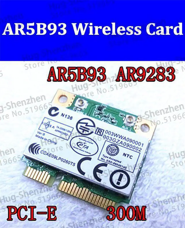 Main image of Atheros AR5B93 AR9283 half Mini PCI-E Wireless card 150Mbps 802.11b/g/n