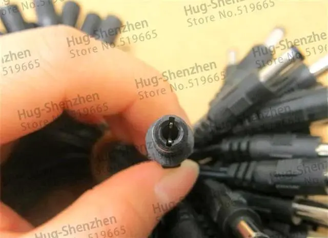 Alt view image 5 of 6 - DC Power Plug 5.5x2.5mm Male To 3.5x1.35mm Female Power Cable Cord Adapter , 5.5*2.5 Male, 3.5*1.35 Female, 10Qty,