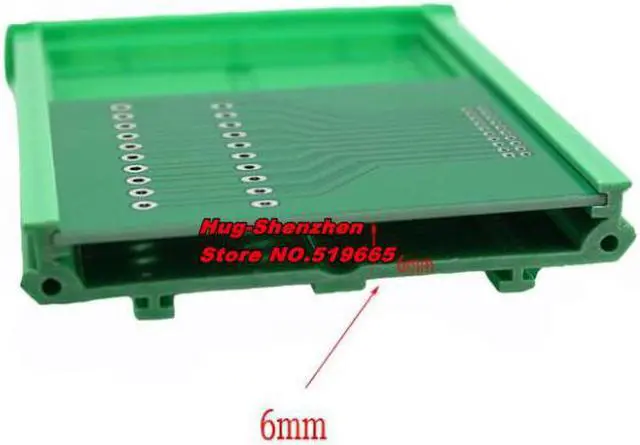 Alt view image 2 of 5 - DIY PCB module rack 72mm wide DIN rail mounting baffle 72mm circuit board  bracket -2pcs/lot