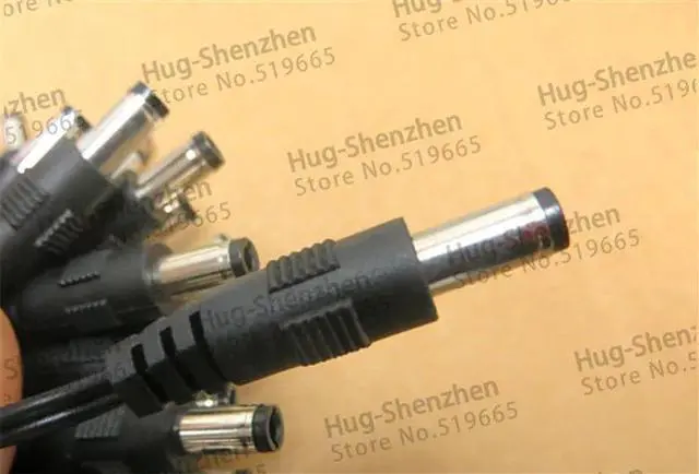 Alt view image 6 of 6 - DC Power Plug 5.5x2.5mm Male To 3.5x1.35mm Female Power Cable Cord Adapter , 5.5*2.5 Male, 3.5*1.35 Female, 10Qty,