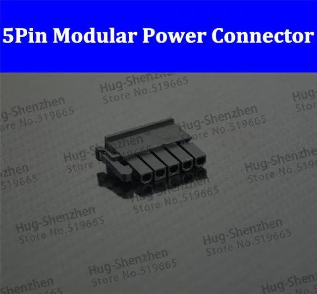 Main image of 50pcs/lot 5Pin Modular Power Supply Connector for Be Quiet