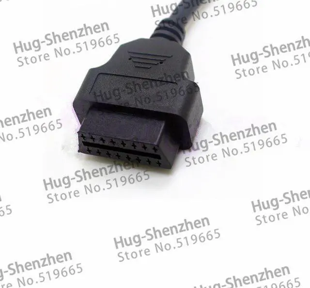 Alt view image 3 of 3 - 20pcs/lot OBD2 OBD-II Opening Cable 16 Pin Female Extension Connector Diagnostic Extender 30CM