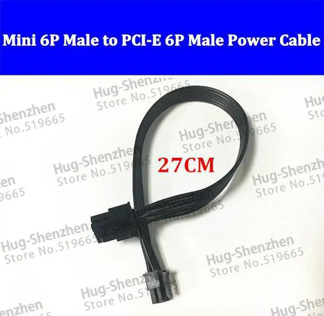 Main image of mini 6pin male to pcie 6pin male video card 6 pin to 6 pin power cable for Mac Pro G5 GTX680 GTX480---5pcs/lot