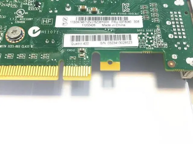 Alt view image 5 of 5 - for quadro 400 512MB PCI-E 16x Video Card Q400 professional 3D Graphic Card