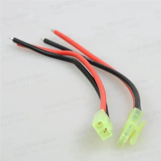 Alt view image 2 of 2 - 100set  Green Mini.TAMIYA EL4.5 Male Female Connector with 20AWG Silicone Wire cable