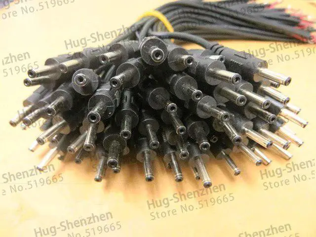 Alt view image 6 of 6 - 30cm DC power male connector power cord cable size 3.5*1.35 Power Male Plug Connector for Monitoring.led light--50pcs