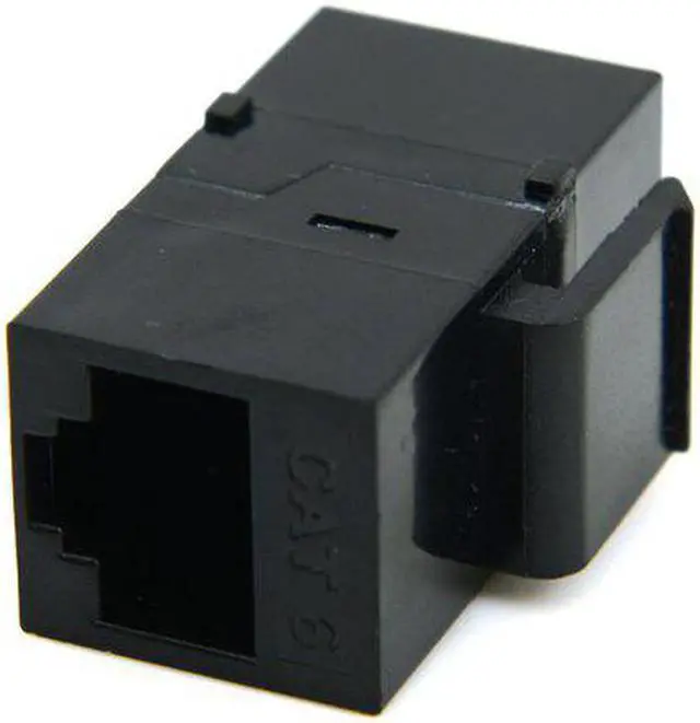 Alt view image 2 of 4 - CYDZ UTP CAT6 Keystone Coupler RJ45 Female to Female UTP CAT6 Keystone inline Coupler Black