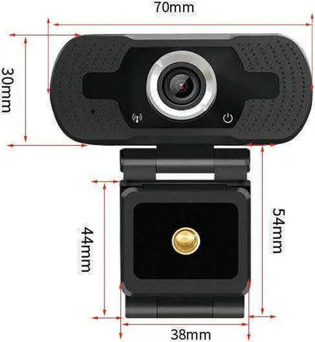 Alt view image 3 of 7 - 1080P HD Webcam Desktop Laptop Computer PC Camera Built in Microphone Clip-On Video Conferencing Video Calling Web Cam US