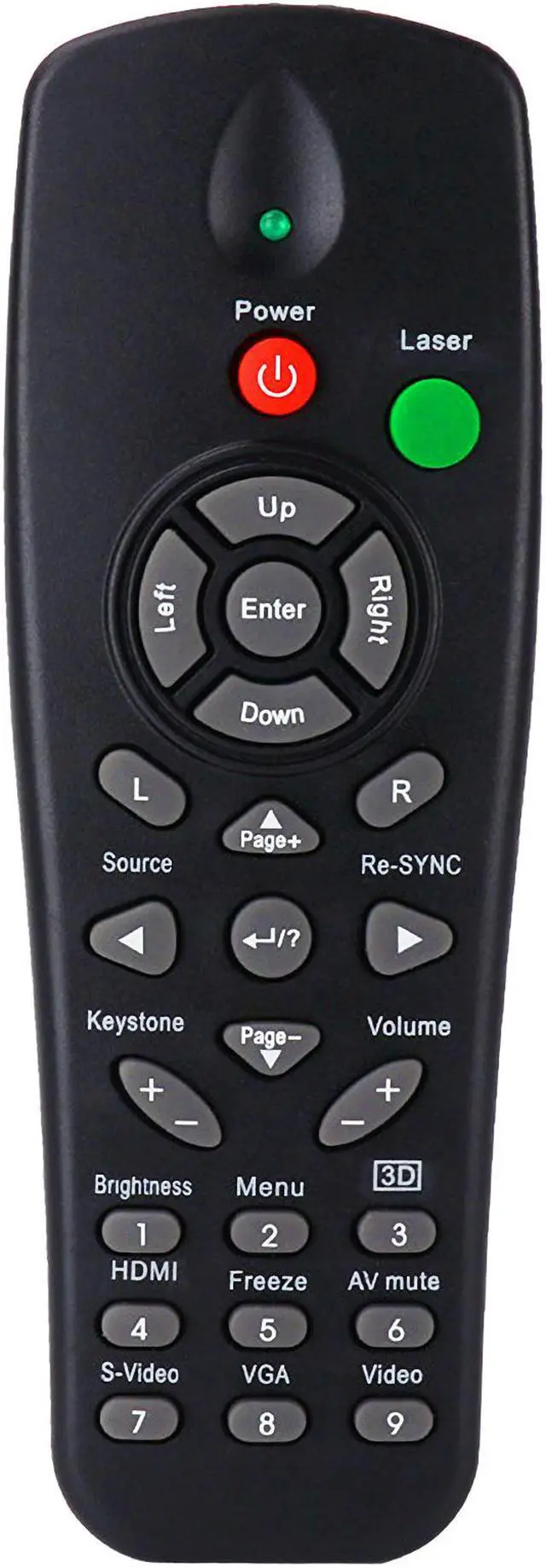 Main image of Leankle Remote Controller BR-5033L for Optoma Projectors TH1060, TH1060P, TX779, TX779P-3D