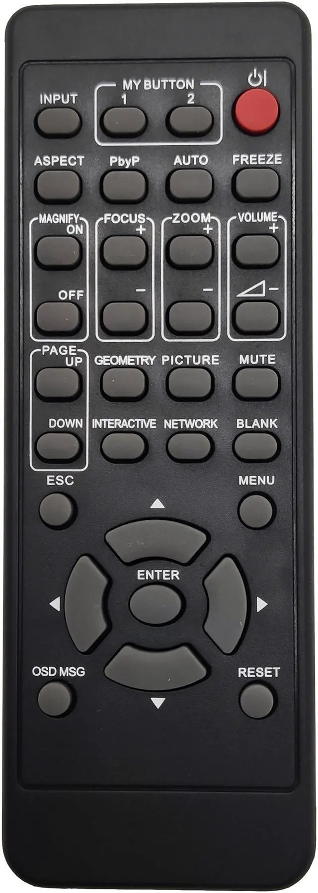 Main image of Leankle Remote Controller HL03037 for Hitachi Projectors CP-EU4501WN, CP-EW3051WN, CP-EW3551WN, CP-EW4051WN, CP-EW5001WN, CP-EX303, CP-EX353, CP-WU5500, CP-WU5505, CP-X5550, LP-AW3001, LP-AW4001