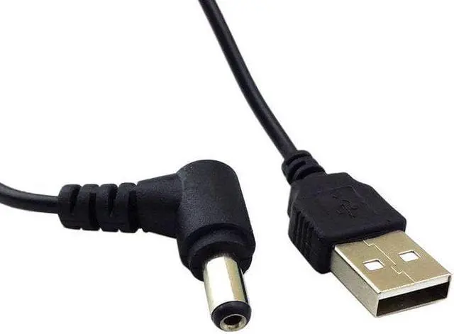 Alt view image 3 of 5 - CYDZ 80cm USB 2.0 A Type Male to Right Angled 90 Degree 5.5 x 2.5mm DC 5V Power Plug Barrel Connector Charge Cable