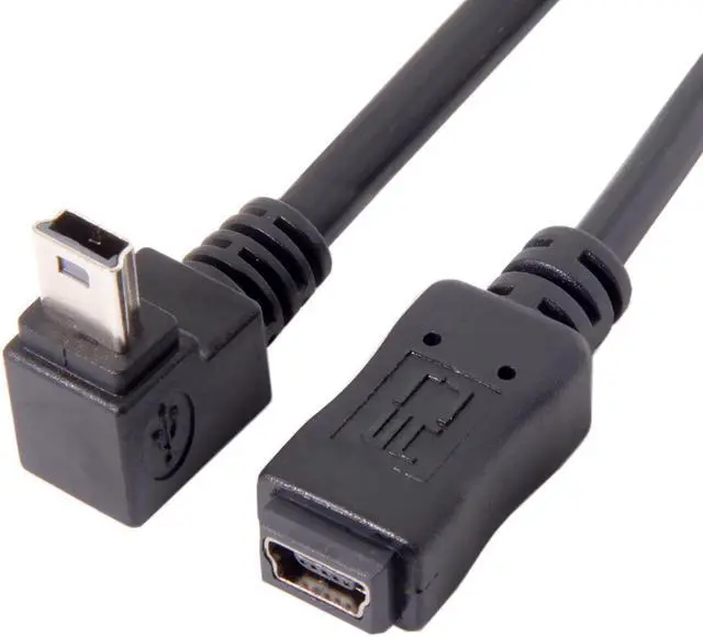 Alt view image 4 of 4 - CYDZ  GPS Mini USB 5P 90D Down Direction Angled Male to 5P Female Extension Cable 0.2M