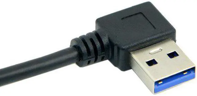 Alt view image 4 of 4 - CYDZ  0.4M Right Angled 90 Degree USB 3.0 A Type Male to Straight A Type Male Data Cable