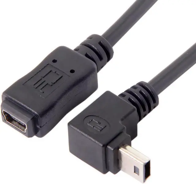 Alt view image 3 of 4 - CYDZ  GPS Mini USB 5P 90D Down Direction Angled Male to 5P Female Extension Cable 0.2M