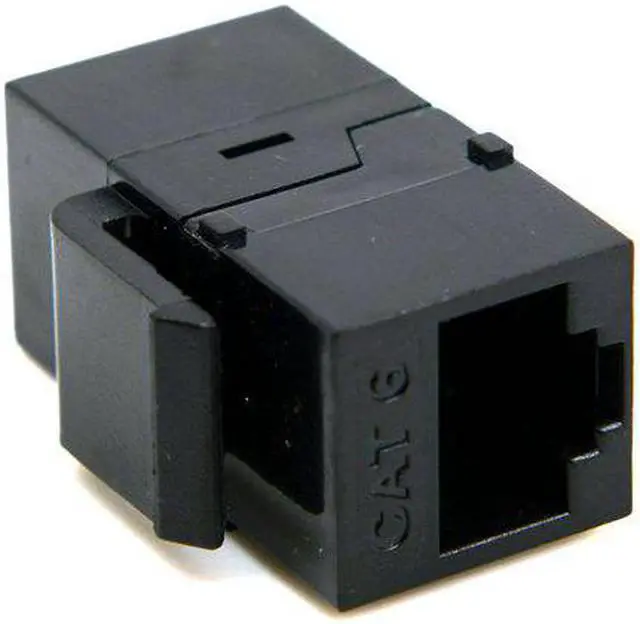 Alt view image 3 of 4 - CYDZ UTP CAT6 Keystone Coupler RJ45 Female to Female UTP CAT6 Keystone inline Coupler Black