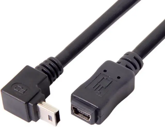 Alt view image 2 of 4 - CYDZ  GPS Mini USB 5P 90D Down Direction Angled Male to 5P Female Extension Cable 0.2M