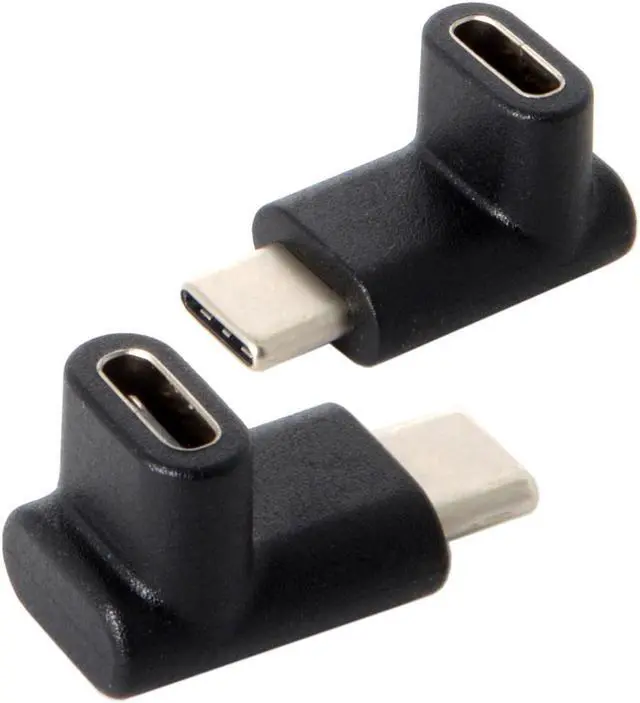 Alt view image 2 of 7 - CYDZ Reversible 90 Degree Up or Down Angled USB 3.1 Type-C Male to Female Extension Adapter for Laptop & Phone