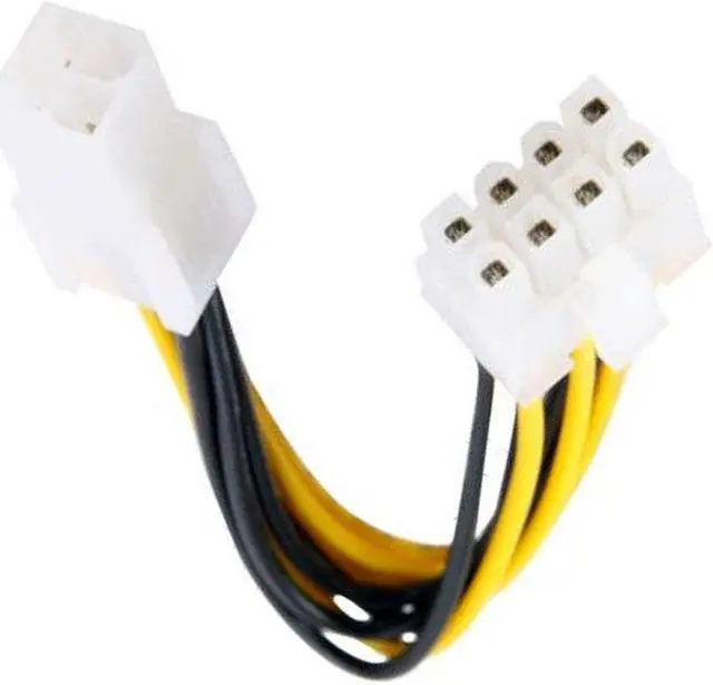 Alt view image 3 of 3 - CYDZ 4Pin to 8Pin Power Cable Adapter for PC 4P to 8P CPU P4 to P8 Extension Cables Convertor Wire Cord 20cm for Mining BTC