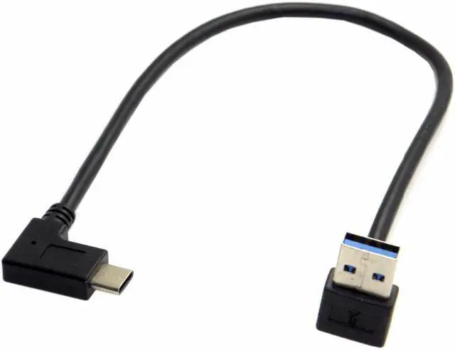 Main image of CYDZ  Reversible USB 3.1 USB-C Angled to Up Angled 90 Degree A Male Data Cable for Laptop & Tablet & Mobile Phone