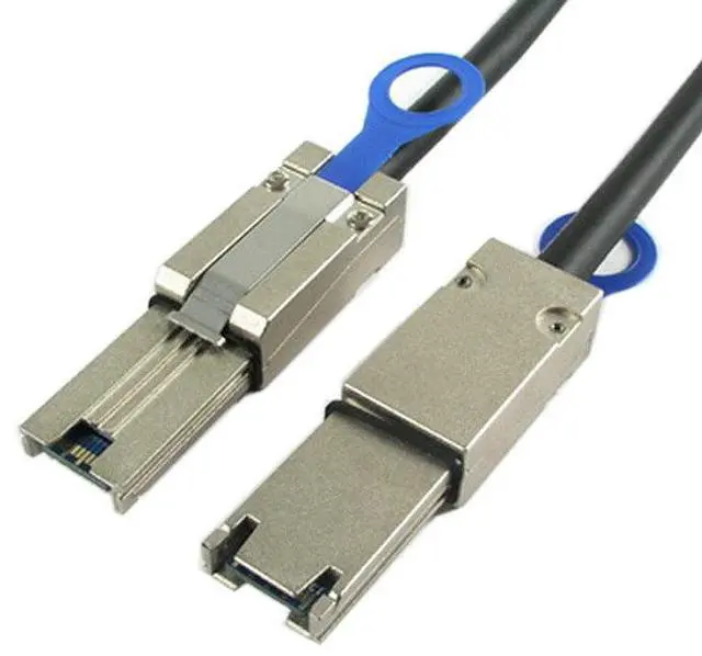 Alt view image 3 of 4 - External Mini SAS 4x SFF-8088 to External SFF-8088 4x Raid card data Cable 1m