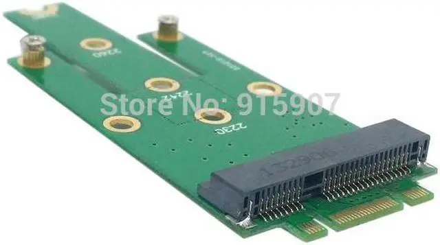 Alt view image 3 of 4 - M.2 NGFF PCI-E 2 LANE Golden Finger Pin to 50mm Mini-PCIE mSATA 18+8 SSD Hard Disk PCBA