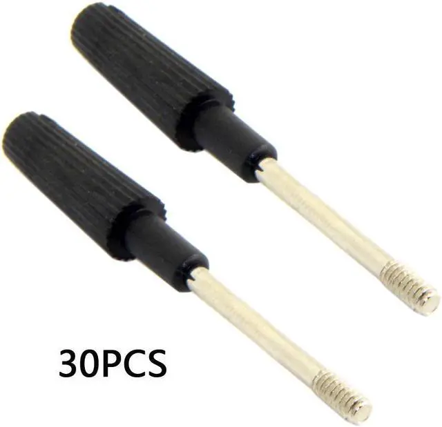 Alt view image 2 of 4 - CYDZ  30pcs Thumb Screws #4-40 UNC 47mm Length Stainless Steel Overmold for Computer Cable