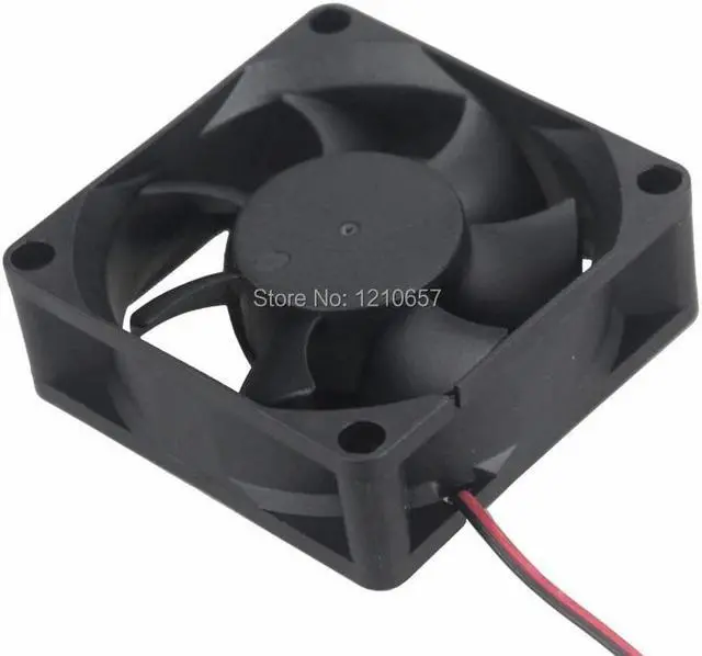 Alt view image 4 of 5 - 2 Pieces Lot Mini 2Pin 70MM 70 x 70 x 25mm 7025s 7cm 12V DC Brushless Cooler Cooling Fan