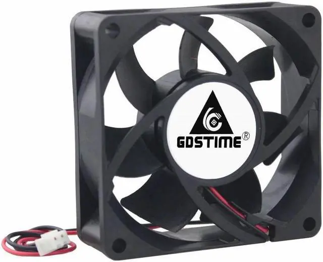 Alt view image 4 of 5 - 2Pcs/Lot  70MM 7CM 7025 DC 12V 24V 2Pin 3 Pin Computer CPU Cooler Cooling Fan 70x70x25mm