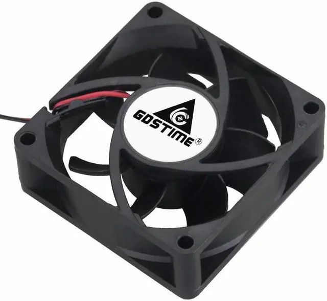 Alt view image 3 of 5 - 2Pcs/Lot  70MM 7CM 7025 DC 12V 24V 2Pin 3 Pin Computer CPU Cooler Cooling Fan 70x70x25mm
