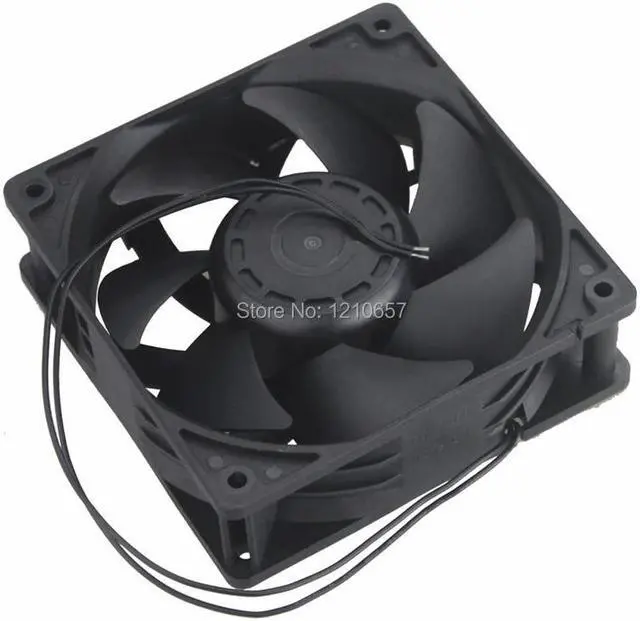 Alt view image 3 of 5 - 1 pcs EC Brushless Cooler Cooling Fan 120mm x 38mm 12038 12cm AC 110V 115V 120V 220V 240V 2 Wires