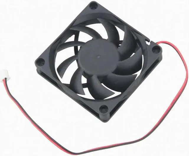 Alt view image 5 of 5 - 5 Pieces lot  70mm 70 x 70 x 15mm 7015S DC 2Pin 12V Duct Ventilation Cooling Cooler Fan