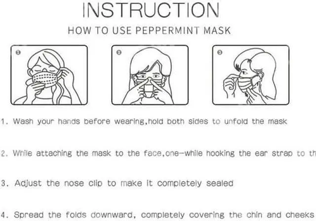 Alt view image 7 of 7 - KN95 Protective Face Masks, 5 Layers, KN95 Mask Adult Anti-fog Haze Dustproof Non-Woven Fabrics Mask