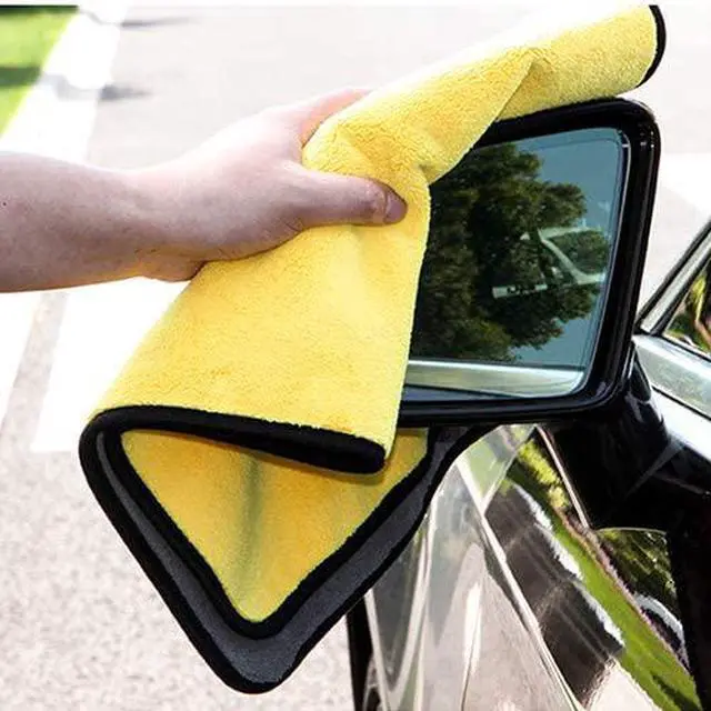 Alt view image 2 of 7 - ROME CARE 6 Pcs Extra Thick car Cleaning Rags - Super Absorbent Microfiber Towels for Cars/Detailing/Interior, Reusable-Microfiber Cleaning Cloth Dust Cloth, Lint Free Drying Towel Car Wash Towels