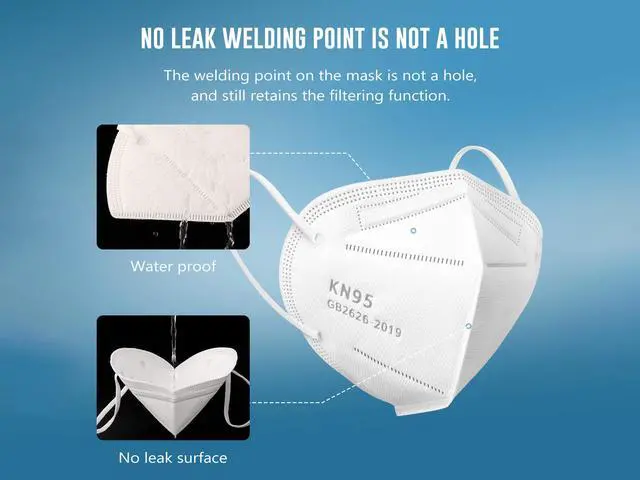 Alt view image 5 of 7 - ROME CARE 200 Pcs 5-Layer Breathable Protective with Elastic Earloop and Nose Bridge Clip Disposable Respirator Protection White