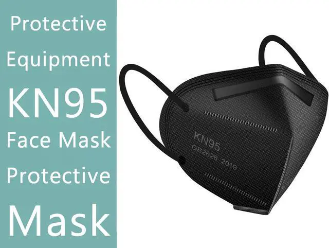 Main image of ROME CARE 200 Pcs 5-Layer Breathable Protective with Elastic Earloop and Nose Bridge Clip Disposable Respirator Protection Black