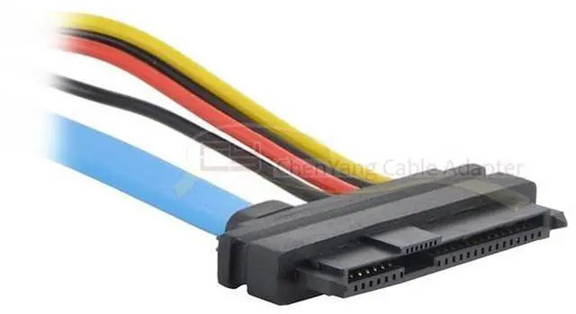 Alt view image 2 of 3 - Hard Disk SFF-8482 SAS Cable 29P to 1* SATA 7PIN hdd Cable 70cm