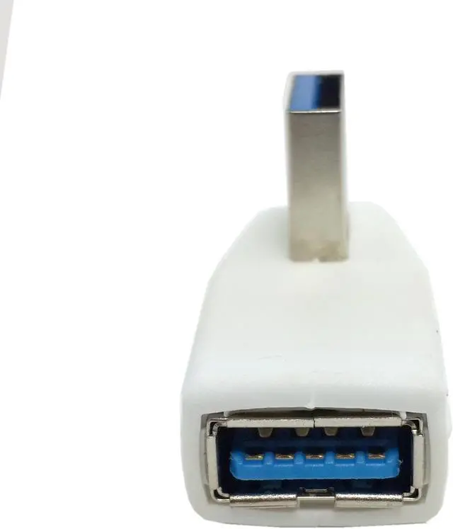 Alt view image 4 of 4 - CYDZ White 90D USB 3.0 Male to Female Vertical Left Angled Adapter for Retina Mac-Book