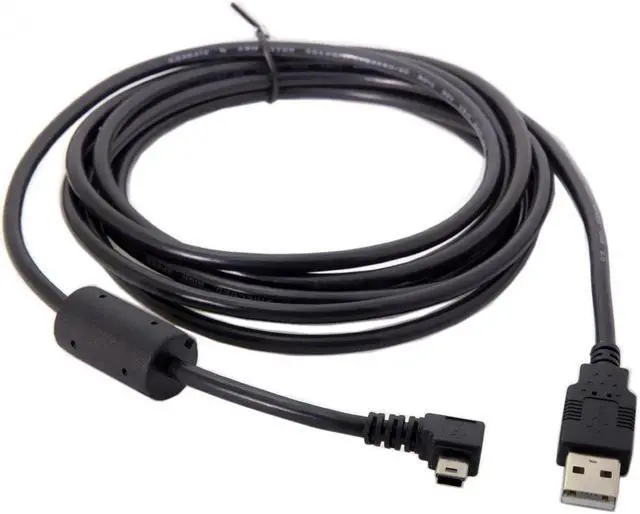 Main image of CYDZ  Right Angled 90 Degree Mini USB B Type 5pin Male to USB 2.0 Male Data Cable with Ferrite 3.0m