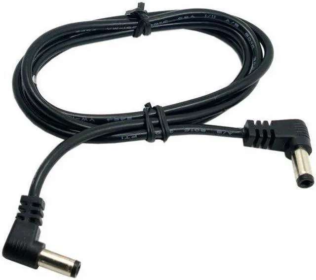 Alt view image 2 of 4 - CYDZ  DC Power 5.5 x 2.1mm / 2.5mm Male to 5.5 2.1/2.5mm Male Plug Cable 90 Degree Right Angled 60cm