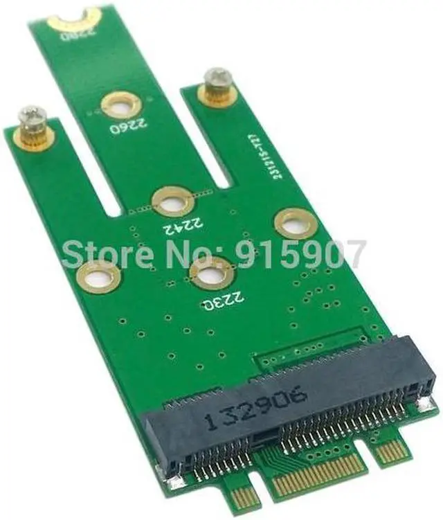 Alt view image 2 of 4 - M.2 NGFF PCI-E 2 LANE Golden Finger Pin to 50mm Mini-PCIE mSATA 18+8 SSD Hard Disk PCBA