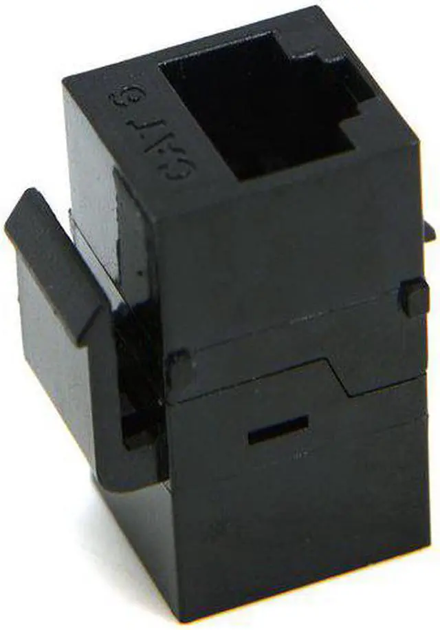 Alt view image 4 of 4 - CYDZ UTP CAT6 Keystone Coupler RJ45 Female to Female UTP CAT6 Keystone inline Coupler Black