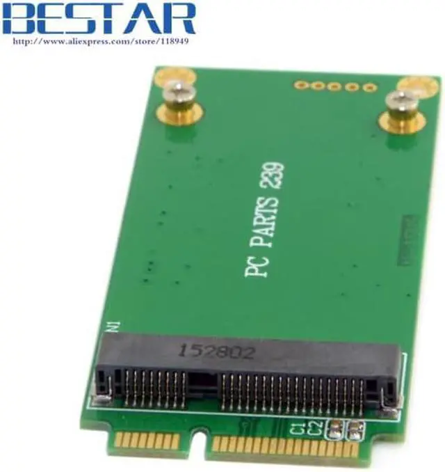 Alt view image 5 of 5 - 3x5cm mSATA Adapter card to 3x7cm Mini PCI-e SATA SSD for Asus Eee PC 1000 S101 900 901 900A T91