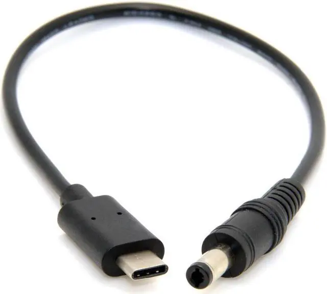 Alt view image 4 of 4 - CYDZ USB 3.1 Type C USB-C to DC 5.5 2.5mm Power Plug Extension Charge Cable for Apple Laptop 20cm