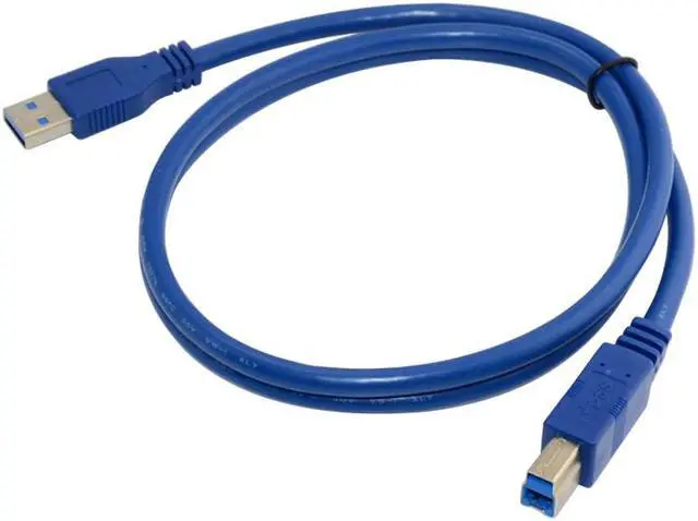 Alt view image 4 of 4 - CYDZ USB 3.0 A Male AM to USB 3.0 B Type Male BM Extension Printer Wire Cable USB3.0 Cable for Printer Supper Speed 1.0M