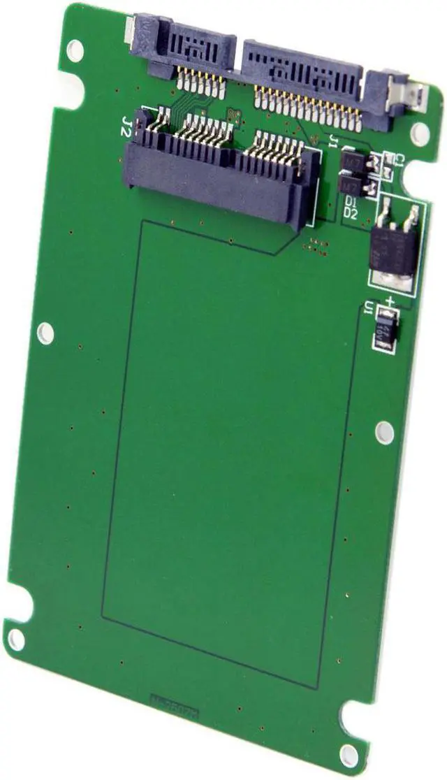 Alt view image 4 of 4 - 2.5" SATA 22pin 7+15 hard disk case Enclosure White 7mm height to 1.8" Micro SATA 16pin SSD