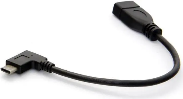 Main image of CYDZ 90 Degree Right Angled USB-C USB 3.1 Type C Male to A Female OTG Data Cable for Laptop Tablet Mobile Phone