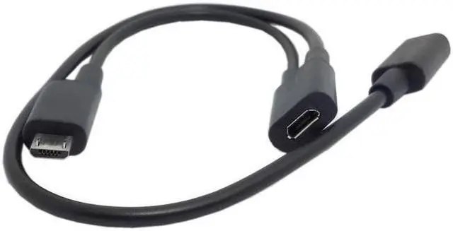 Alt view image 2 of 4 - CYDZ Micro USB Female to 2 Micro USB Male Splitter extension charge cable for Galaxy S5 i9600 S4 I9500 Note2 N7100 S3 I930