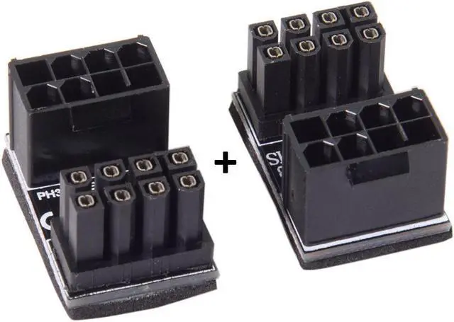 Main image of CYDZ ATX 8Pin Female to 8pin Male 180 Degree AngledPower Adapter for Desktops Graphics Card