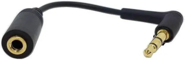Main image of CYDZ 90 Degree Right Angled 3.5mm 3pole Audio Stereo Male to Female Extension Cable