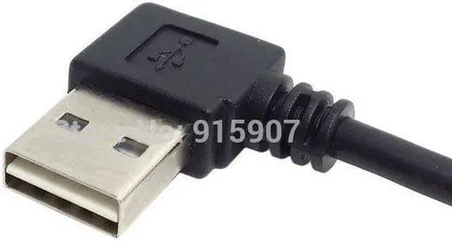 Alt view image 3 of 4 - CYDZ USB 2.0 Male to Female Extension Cable  Reversible Design Up & Down Angled 90 Degree 100cm